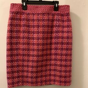 Tory Burch women tweed pattern skirt size 10